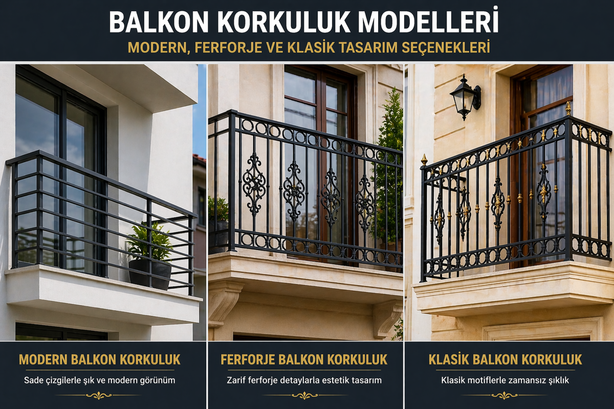 Balkon Korkuluk Modelleri