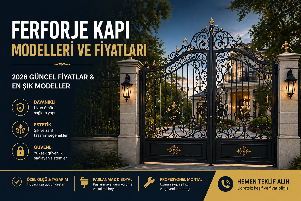 Ferforje Kapı Modelleri ve Fiyatları 2026